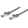 Kabel C-TECH patchcord Cat6, FTP, šedý, 0,5m