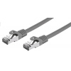 Kabel C-TECH patchcord Cat7, S/FTP, šedý, 2m