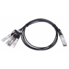 MaxLink 40G DAC kabel, QSFP+ na 4xSFP+, 1m