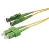 Patchcord FO Duplex E2000/APC-SC/APC 9/125um 1m