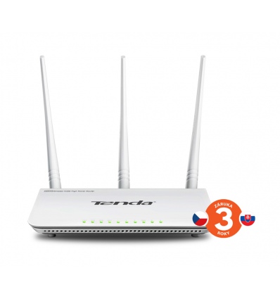 Tenda F3 (F303) WiFi N Router 802.11 b/g/n, 300 Mbps, WISP, Universal Repeater, 3x 5 dBi antény