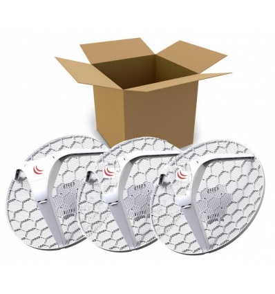 MikroTik RBLHG-5nD-3 Outdoor 802.11an 24,5dBi jednotka LHG 5 (3-pack)