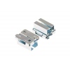 Optional adapter for channel-rail ceiling grid profile