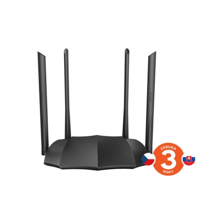 Tenda AC8 WiFi AC Gigabit Router 1200Mb/s, 1x GWAN, 3x GLAN, 4x 6dBi antény, WISP, Uni.Repeater, APP