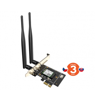 Tenda E33 Wireless AX PCI Express Adapter AX5400, WiFi6E, Bluetooth 5.2, WPA3, 2x 5dBi, Win10/11