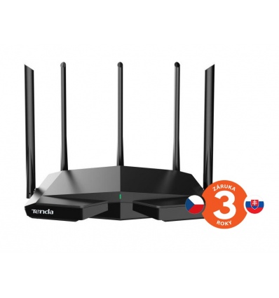 Tenda TX27 Pro AXE5700 WiFi6E Router, 1x GWAN, 3x GLAN, IPv6, BSS Color, VPN server, WPA3,CZ app