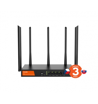 Tenda W30E WiFi Hotspot AX3000 Gigabit Router, 1x GWAN, 2x GWAN/LAN, 1x GLAN, VPN, Captive portal