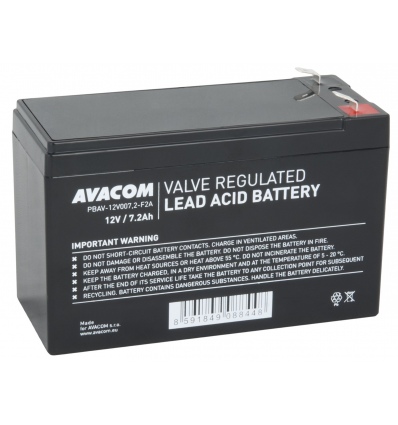 AVACOM baterie 12V 7,2Ah F2 (PBAV-12V007,2-F2A)