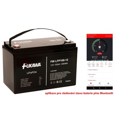 FUKAWA LFP100-12 LiFePo4 (12,8V 100Ah Bluetooth)