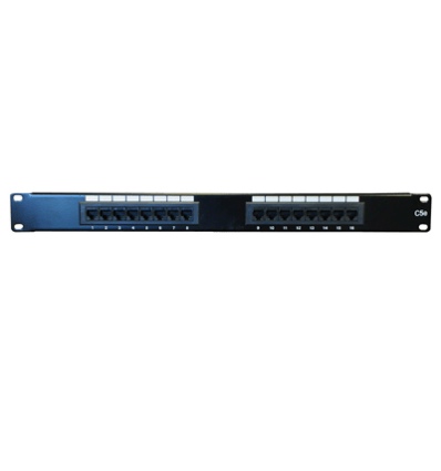 DATACOM Patch panel 16p.,UTP, Cat5e,1U,19", LSA Krone