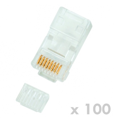 DATACOM Konektor RJ45 UTP 8p8c Cat6 drát 100ks