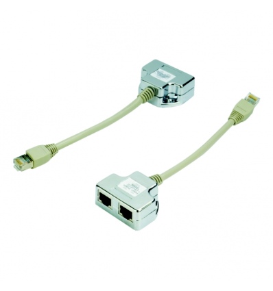 DATACOM "Y" adaptér STP CAT5E PC / PC+TEL