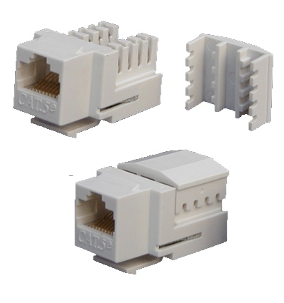 DATACOM Keystone UTP RJ45 Cat5E Dual MINI bílý