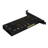 AXAGON PCEM2-DC, PCIe x4 - M.2 NVMe M-key + SATA B-key slot adaptér, chladič, vč. LP