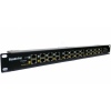 POE Gigabitový Patch panel Cat5 19" 12port 1U