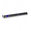 PDU IT METER, integr.merení, 12x C13,Al, 19", 1U, RAL 7035