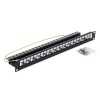 19" modulární patch panel pro max.24 keystonů