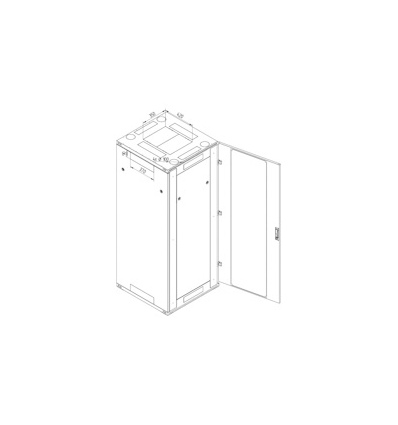 Stojan. rack 45U (š)800x(h)1000, typ RTA