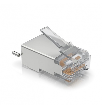 Ubiquiti UISP-Connector-SHD - STP RJ45 konektor, Cat5, 8p8c, drát, pozlacený, AWG24 (100ks)