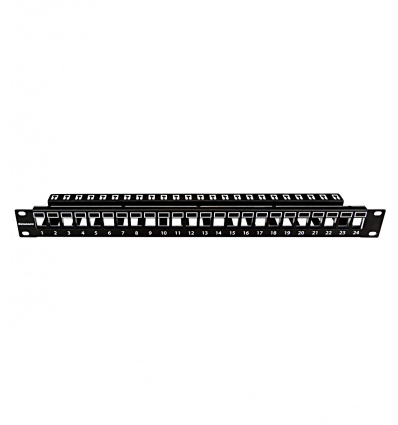 19"patchpanel AMPARO pro 24 keystone SFA/SFB neosazený, 1U