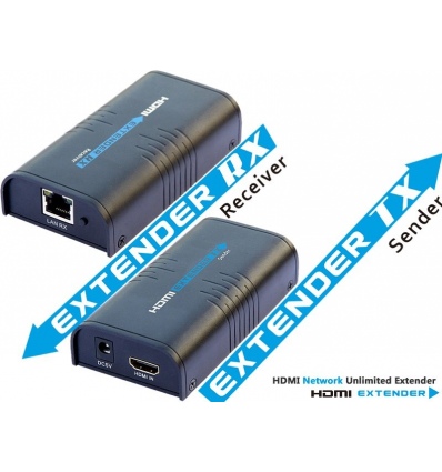 PremiumCord HDMI extender na 120m přes LAN,over IP