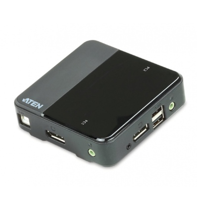 ATEN 2 port DisplayPort KVM USB, audio, včetně kab