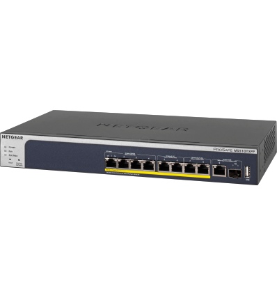 NETGEAR 8-Port PoE+ Multi-Gigabit Smart Managed Pro Switch with 10G Copper/Fiber Uplinks, MS510TXPP