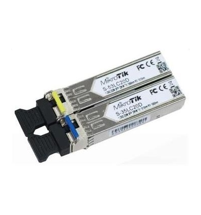 MikroTik Pár SingleMode SFP modulů 1.25G (80km)