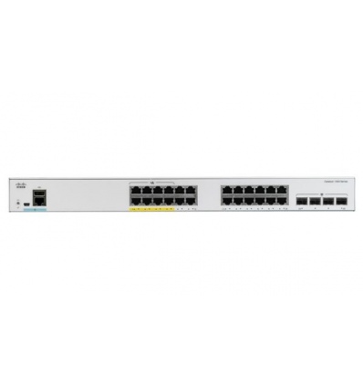 Catalyst C1000-24T-4G-L, 24x 10/100/1000 Ethernet ports, 4x 1G SFP uplinks