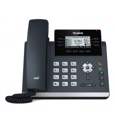 Yealink SIP-T42U SIP telefon, PoE, 2,7" 192x64 LCD, 15 prog.tl.,2xUSB, GigE