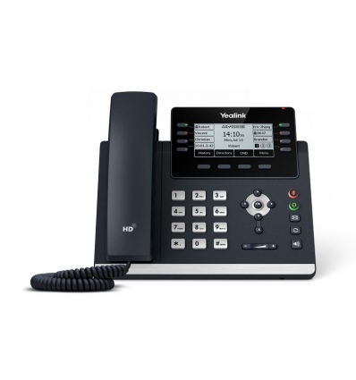 Yealink SIP-T43U SIP telefon, PoE, 3,7" 360x160 LCD, 21 prog.tl.,2xUSB, GigE