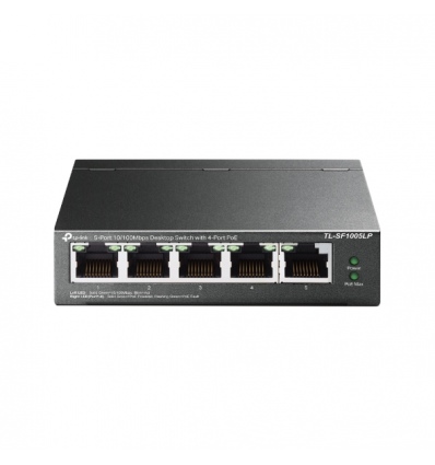 TP-Link TL-SF1005LP 5x10/100 (4xPOE) 41W Desktop Steel CCTV Switch