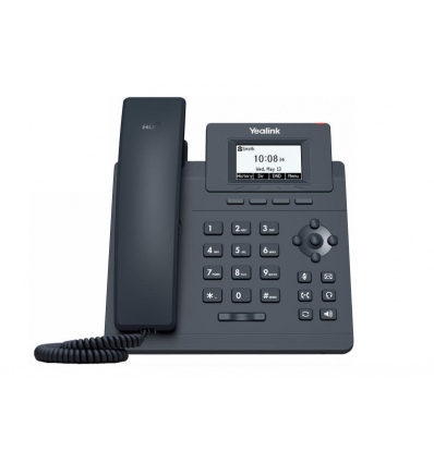 Yealink SIP-T30P SIP telefon, PoE, 2,3" 132x64 nepodsv. LCD, 1 x SIP úč., 100M Eth