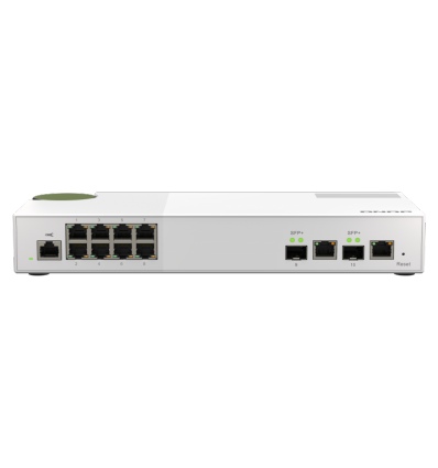 QNAP řízený switch QSW-M2108-2C (8x 2,5GbE RJ45 a 2x kombinované 10GbE SFP+ / RJ-45)