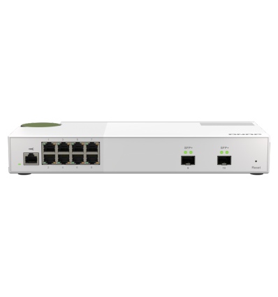 QNAP řízený switch QSW-M2108-2S (8x 2,5GbE RJ45 a 2x 10GbE SFP+)