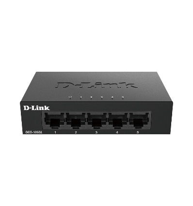 D-Link DGS-105GL Kovový 5-portový Gigabit stolní switch