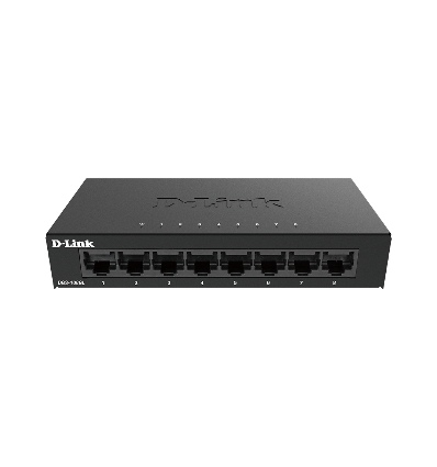 D-Link DGS-108GL Kovový 8-portový Gigabit stolní switch