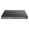 D-Link DGS-2000-52MP Managed PoE switch, 48x GbE PoE+, 4x RJ45/SFP, PoE 370W