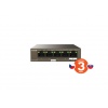 Tenda TEG1105PD PoE PD Gigabit switch, 1x PoE IN, 4x PoE OUT 802.3af, 5x 1 Gb/s, max. 30W, fanless