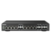 QNAP řízený průmyslový switch QSW-IM1200-8C: 12x 10G porty (4x SFP+ a 8x kombinované SFP+ / RJ-45)