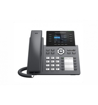 Grandstream GRP2634 SIP telefon, 2.8" TFT bar. displej, 4 SIP účty, 10 pr. tl., 2x10/100Mb, WiFi, BT