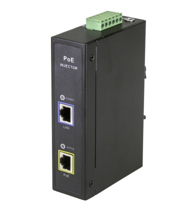 MaxLink DIN60 PoE injektor - 12-48VDC, 802.3af/at/bt, 55V, 1.1A, 60W, 1Gbit