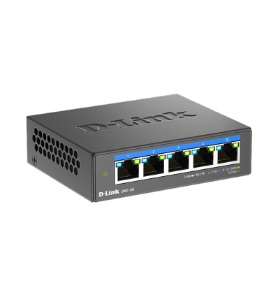 D-Link DMS-105/E 5-port 2.5G Multi-Gigabit QoS IGMP Snooping Switch