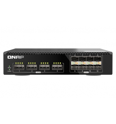 QNAP řízený switch QSW-M7308R-4X (4x 100GbE porty + 8x 25GbE porty, poloviční šířka)