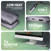 AXAGON HMC-6GM2, USB 10Gbps hub, USB-A, USB-C, HDMI, M.2 slot, SD/MicroSD, PD 100W, kabel 20cm