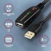 AXAGON ADR-205, USB 2.0 A-M - A-F aktivní prodlužovací / repeater kabel, 5m