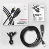 AXAGON ADR-205, USB 2.0 A-M - A-F aktivní prodlužovací / repeater kabel, 5m