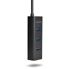 AXAGON HUE-S2B, 4x USB 3.0 CHARGING hub, micro USB nap. konektor, kabel USB-A 30cm