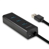 AXAGON HUE-S2B, 4x USB 3.0 CHARGING hub, micro USB nap. konektor, kabel USB-A 30cm