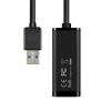 AXAGON ADE-SR, USB-A 3.2 Gen 1 - Gigabit Ethernet síťová karta, auto instal, černá